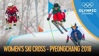 Womens Ski Cross Finals  Freestyle Skiing  PyeongChang 2018 Replays [upl. by Etnemelc890]