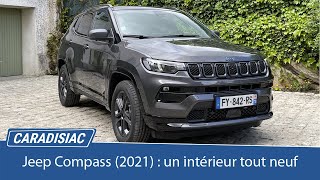 Essai  Jeep Compass 2021  un intérieur tout neuf [upl. by Dorri]