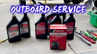 MERCURY OUTBOARD 150 ANNUAL SERVICE  HOW TO [upl. by Oiliduab727]