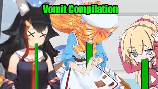 【Vtuber】Vomit Compilation ft Mio Haachama and Gibara [upl. by Laehcym]