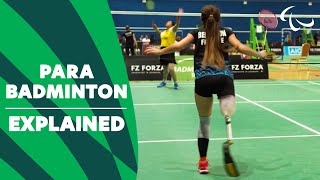 Sport Explained Para Badminton  Paralympic Games [upl. by Bounds]