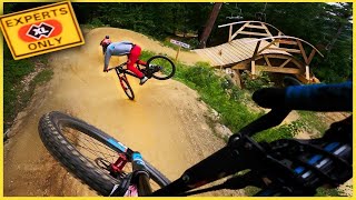 Chasing A Pro Slopestyle Rider Down a Bike Park [upl. by Ominorej]