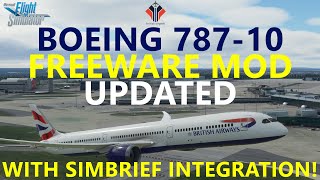 Updated Boeing 78710 Freeware Mod for Microsoft Flight Simulator  B78XH from Heavy Division [upl. by Laersi908]