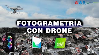 LEVANTAMIENTO FOTOGRAMÉTRICO CON DRONE  TOPOGRAFÍA [upl. by Laius]