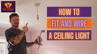 How to Change a Ceiling light  Replacing a Rose Fitting [upl. by Aciraa]