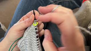 How I knit LeverIrish Cottage StyleFast Knitting [upl. by Elburt]