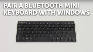 How to pair a Bluetooth Mini Keyboard with Windows [upl. by Alexine]