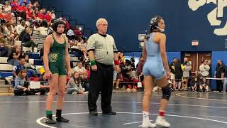 FL Girls State Wrestling Championship 100 lbs 2020 Brielle BiblaJessica Corredor [upl. by Areemas]