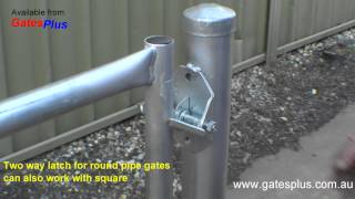 Gate Latch 2 way for round pipe and square [upl. by Seema]