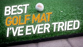 BEST GOLF MAT  Monster Mat Review  Upgrade Mevo Plus Skytrak amp Optishot [upl. by Atiuqehs]