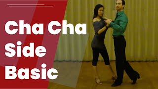 Cha Cha Dance Steps  The Side Basic Step [upl. by Tarrance]