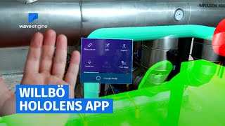 WILLBÖ HoloLens APP visualizing industry 3D designs in a real environment [upl. by Watt406]