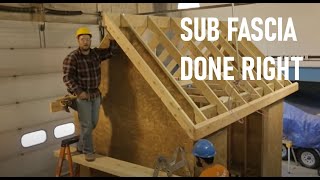 How to Install Sub Fascia  Roof Framing Part 7 [upl. by Nnylirak]