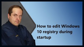 How to edit Windows 10 registry during startup [upl. by Dimond]