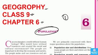 Ncert class 9 geogrophy chapter 6Population part 1 [upl. by Koeninger936]