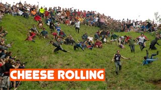 The Worlds Most Stupidest Competition  Cheese rolling [upl. by Lainad]