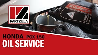 How to Change the Oil on a Honda PCX 150  Honda PCX 150 Oil Change  Partzillacom [upl. by Eibbed]