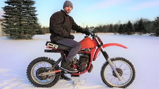 Rare Honda Cr 250 Dirt Bike First Ride Attempt Will It Move Part 4 [upl. by Einal]