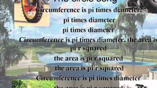 Circumference is pi times diameter song [upl. by Reteip]