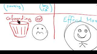 effect modification vs confounding factor EXPLAINED [upl. by Nohsyar]