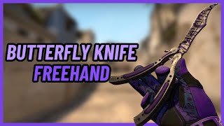 ★ Butterfly Knife Freehand  CSGO Knife Showcase [upl. by Anaz]