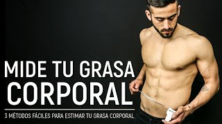 Cómo medir la GRASA CORPORAL  3 MÉTODOS PARA HOMBRES [upl. by Dnana]