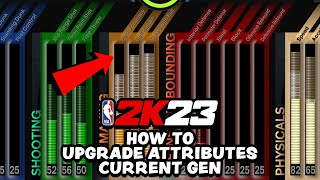 NBA 2K23 MyCareer  How To Upgrade Attributes Current Gen [upl. by Cohby]