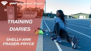 Training Diaries ShellyAnn FraserPryce  IAAF Diamond League [upl. by Nylsaj924]