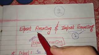 Export Financing  Pre shipment amp post shipment Finance  international business [upl. by Gereron]