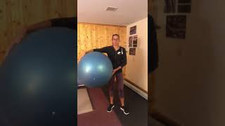 Stability ball bouncing for arms [upl. by Volney]