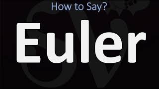 How to Pronounce Euler CORRECTLY [upl. by Orose236]