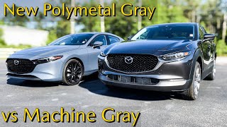 There’s a New Gray in Town  Mazda Machine Gray vs Polymetal Gray Exterior Colors [upl. by Earehs]