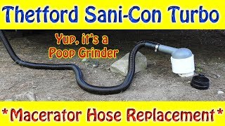 RV Macerator Hose Replacement and Demo [upl. by Eppesuig]