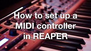 How to set up a MIDI controller in REAPER [upl. by Lietman571]