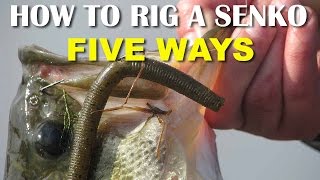 How To Rig A Senko 5 Ways  Bass Fishing Tips [upl. by Helene]