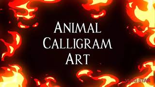 Animal Calligram Art [upl. by Maharg]