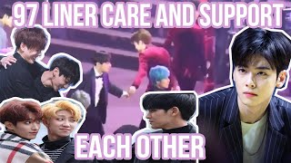 WHEN 97 LINER KPOP SQUAD BTS GOT7 SEVENTEEN ASTRO NCT SUPPORT EACH OTHER [upl. by Nirroc]