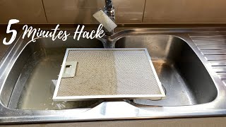 How to Clean Range Hood Filters in 5 Minutes with Baking Soda [upl. by Ambie]