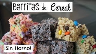 3 Barritas de Cereal Sin Horno  SOPRESA  RebeO [upl. by Miah297]