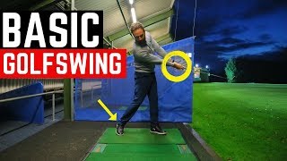 THE MOST BASIC GOLF SWING IN SLOW MOTION [upl. by Sergeant]