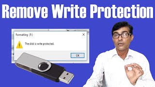 3 Ways Remove Write Protection From USB Pendrive  How to Remove Write Protection on USB drive [upl. by Sima]