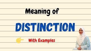 Daily vocabulary  Distinction Meaning  Vocabgram [upl. by Paehpos734]