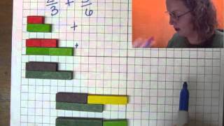 Adding Fractions with Cuisenaire Rods [upl. by Mcclure]