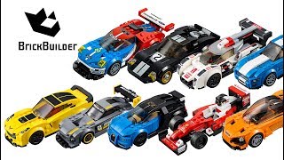 All LEGO Speed Champions Compilation  Lego Speed Build for Collectors [upl. by Eirallam]