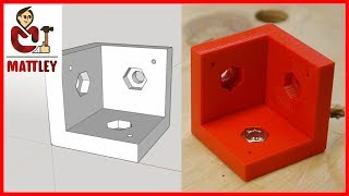 Come costruire un componente con sketchup da realizzare con una stampante 3D [upl. by Aihsenat40]