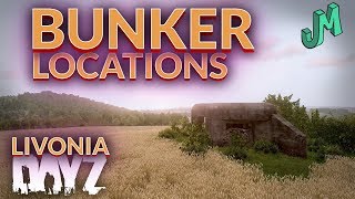 LIVONIA Bunker Locations 🎒 DayZ 🎮 PS4 XBOX PC [upl. by Boff]