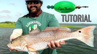 How to Fish a POPPING CORK  Nonstop Redfish  Flounder Action in the Flats [upl. by Morlee332]