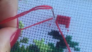 FLOSS TUBE 4 How to crossstitch with 3 ply of thread [upl. by Amre]