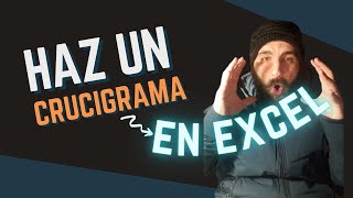 Hacer un CRUCIGRAMA en Excel [upl. by Ayocat]