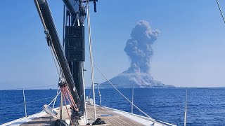 Watch the EXACT moment the Stromboli volcano erupted 03July2019 [upl. by Ahsimaj311]